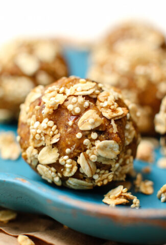 Pumpkin Granola Snack Bites - foodcrushes.com